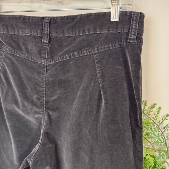 Free People High Time Velvet Kick Flare pants black | size 10 - Picture 7 of 13